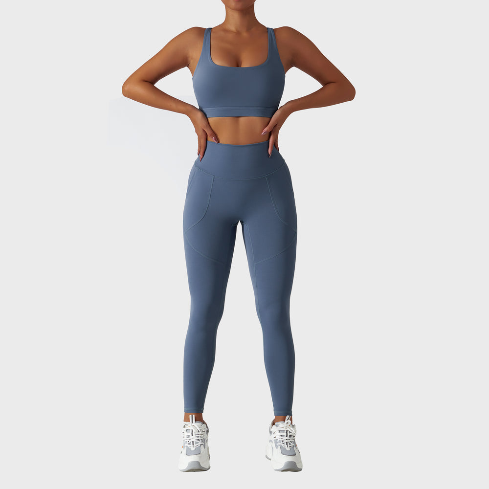 Active wear set, sports bra and leggings