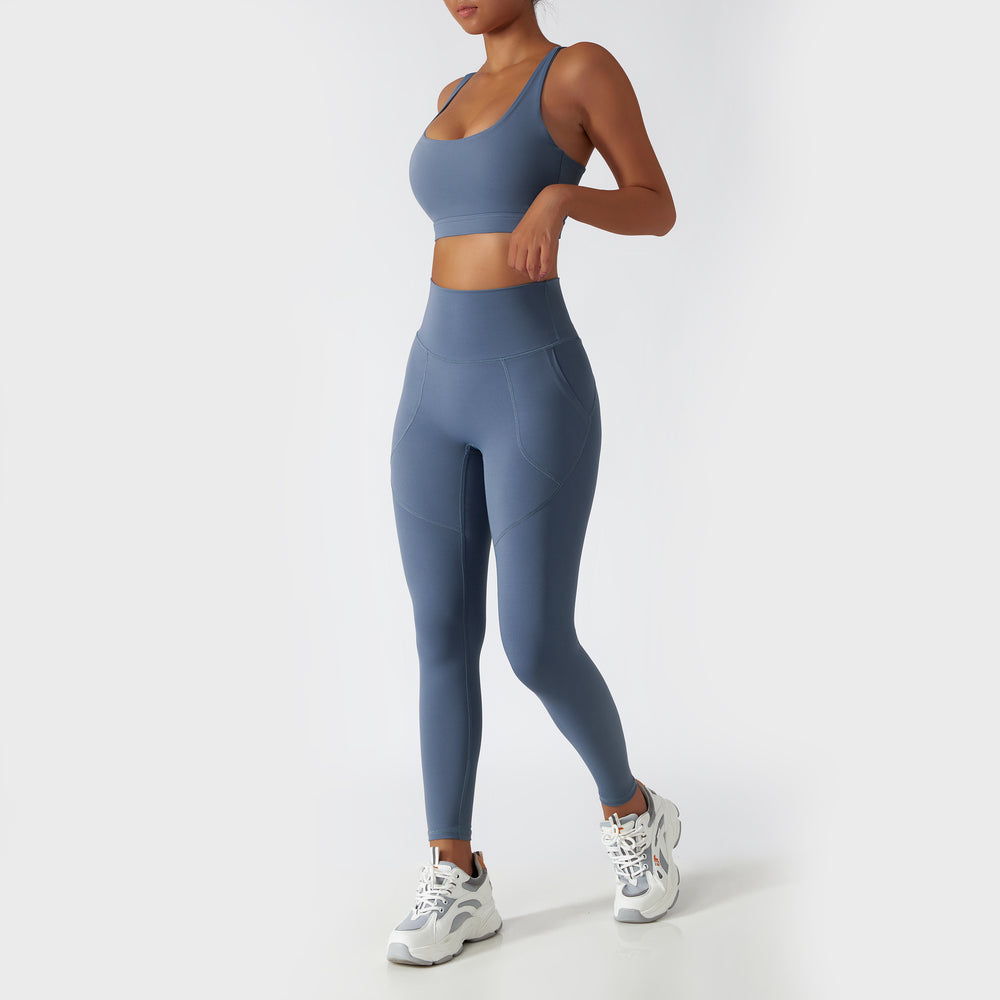 Active wear set, sports bra and leggings